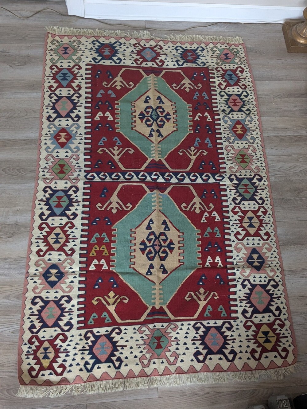 Genuine Wool Turkish Rug - Handmade